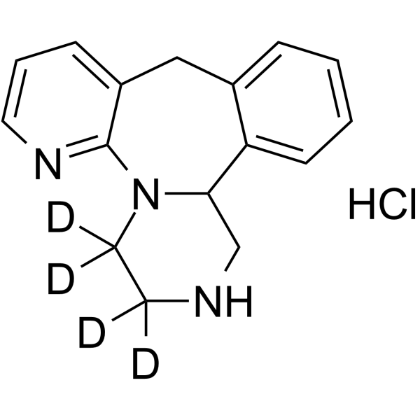 Desmethyl Mirtazapine-d4 hydrochloride Structure