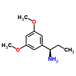 (1R)-1-(3,5-Dimethoxyphenyl)-1-propanamine结构式