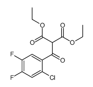 diethyl 2-(2-chloro-4,5-difluorobenzoyl)propanedioate结构式