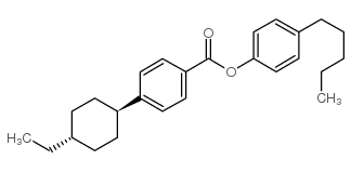 4’-反式-乙基环己基苯甲酸 4-戊基苯酯结构式