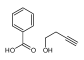 benzoic acid,but-3-yn-1-ol结构式