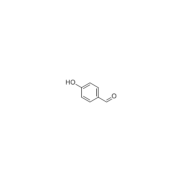 4-羟基苯甲醛; 对羟基苯甲醛结构式