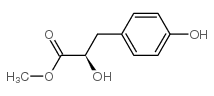 (r)-2-羟基-3-(4-羟基苯基)丙酸甲酯结构式