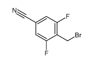 4-(溴甲基)-3,5-二氟苯甲腈结构式