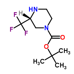 3-TRIFLUOROMETHYL-PIPERAZINE-1-CARBOXYLIC ACID TERT-BUTYL ESTER Structure