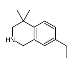 7-ethyl-4,4-dimethyl-1,2,3,4-tetrahydroisoquinoline结构式