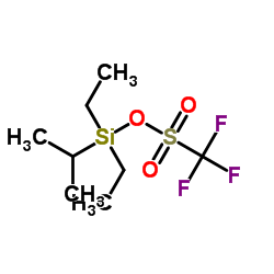 Diethyl(isopropyl)silyl trifluoromethanesulfonate Structure