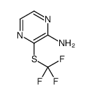 3-[(Trifluoromethyl)sulfanyl]-2-pyrazinamine Structure