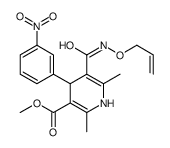 methyl 2,6-dimethyl-4-(3-nitrophenyl)-5-(prop-2-enoxycarbamoyl)-1,4-dihydropyridine-3-carboxylate结构式
