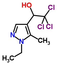 2,2,2-Trichloro-1-(1-ethyl-5-methyl-1H-pyrazol-4-yl)ethanol结构式