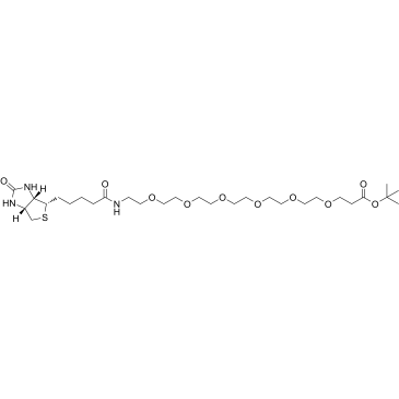 Biotin-PEG6-Boc结构式
