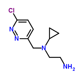 N-[(6-Chloro-3-pyridazinyl)methyl]-N-cyclopropyl-1,2-ethanediamine Structure