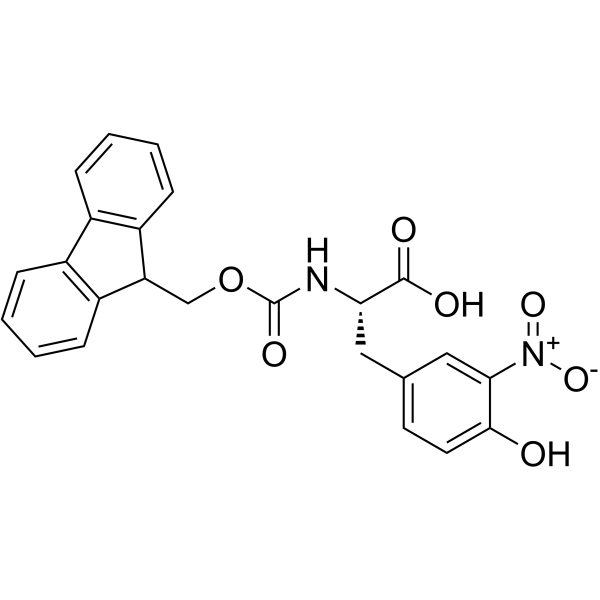 N-芴甲氧羰基-3-硝基-L-酪氨酸结构式
