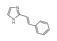 2-苯乙烯基-1H-咪唑结构式