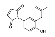 1-[4-hydroxy-3-(2-methylprop-2-enyl)phenyl]pyrrole-2,5-dione结构式