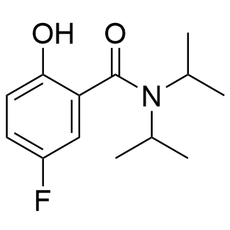 5-氟-2-羟基-N,N-二异丙基苯甲酰胺结构式