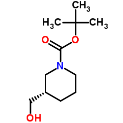 (S)-1-BOC-3-羟甲基哌啶结构式