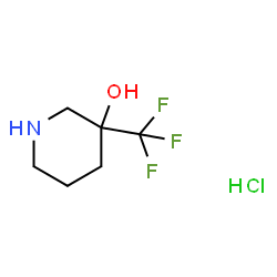 3-(trifluoromethyl)piperidin-3-ol hydrochloride Structure