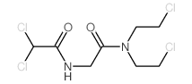 Acetamide,N,N-bis(2-chloroethyl)-2-[(2,2-dichloroacetyl)amino]- Structure