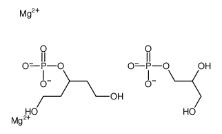 dimagnesium,1,5-dihydroxypentan-3-yl phosphate,2,3-dihydroxypropyl phosphate Structure