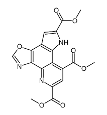 oxazopyrroloquinoline trimethyl ester Structure