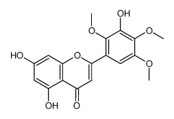 5,7,3'-Trihydroxy-2',4',5'-trimethoxyflavone Structure