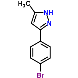 4-(5-甲基-1H-吡唑-3-基)溴苯结构式