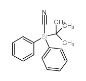 tert-butyldiphenylsilyl cyanide Structure