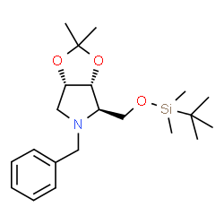 (3AR,4R,6AS)-5-苄基-4-(((叔丁基二甲基硅烷基)氧基)甲基)-2,2-二甲基四结构式