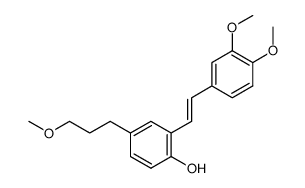 2-(3,4-dimethoxystyryl)-4-(3-methoxypropyl)phenol Structure
