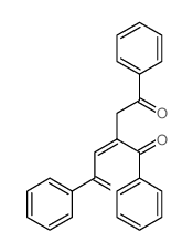 2-Pentene-1,5-dione,3-benzoyl-1,5-diphenyl-结构式