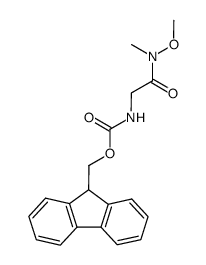 Nα-Fmoc-Gly-N,O-dimethylhydroxamic acid结构式