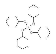 Silicic acid (H4SiO4),tetracyclohexyl ester结构式