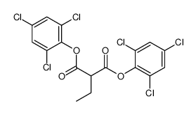 bis(2,4,6-trichlorophenyl) 2-ethylpropanedioate Structure