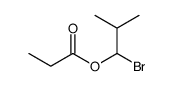(1-bromo-2-methylpropyl) propanoate结构式