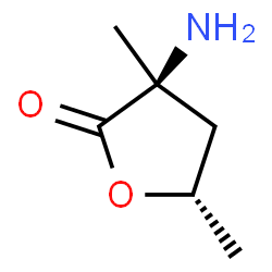 2(3H)-Furanone,3-aminodihydro-3,5-dimethyl-,(3S-trans)-(9CI) Structure