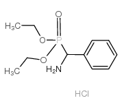 Phosphonic acid,P-(aminophenylmethyl)-, diethyl ester, hydrochloride (1:1) Structure