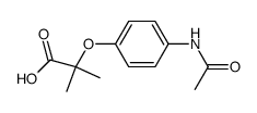 2-(4-acetaminophenoxy)-2-methylpropionic acid结构式