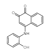 4-(2-羟基苯胺)-1,2-二氢萘-1,2-二酮结构式