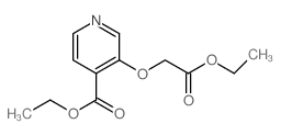 3-(2-乙氧基-2-氧代乙氧基)异烟酸乙酯结构式