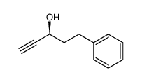 (S)-5-苯基-1-戊炔-3-醇结构式