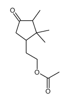 2-(2,2,3-trimethyl-4-oxocyclopentyl)ethyl acetate结构式