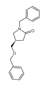 (R)-1-benzyl-4-((benzyloxy)methyl)pyrrolidin-2-one结构式