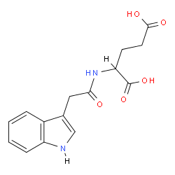 2-(2-(1H-吲哚-3-基)乙酰胺基)戊二酸结构式