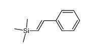 trimethyl-[(E)-2-phenylethenyl]silane结构式