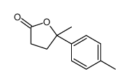 (5S)-5-methyl-5-(4-methylphenyl)oxolan-2-one结构式