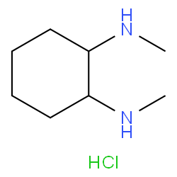 N1,N2-二甲基环己烷-1,2-二胺盐酸盐结构式