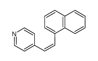 cis-1-(1-naphthyl)-2-(4-pyridyl)-ethylene结构式