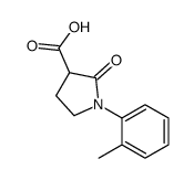 3-PYRROLIDINECARBOXYLIC ACID, 1-(2-METHYLPHENYL)-2-OXO-结构式