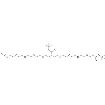 N-(Azido-PEG4)-N-Boc-PEG4-t-butyl ester Structure
